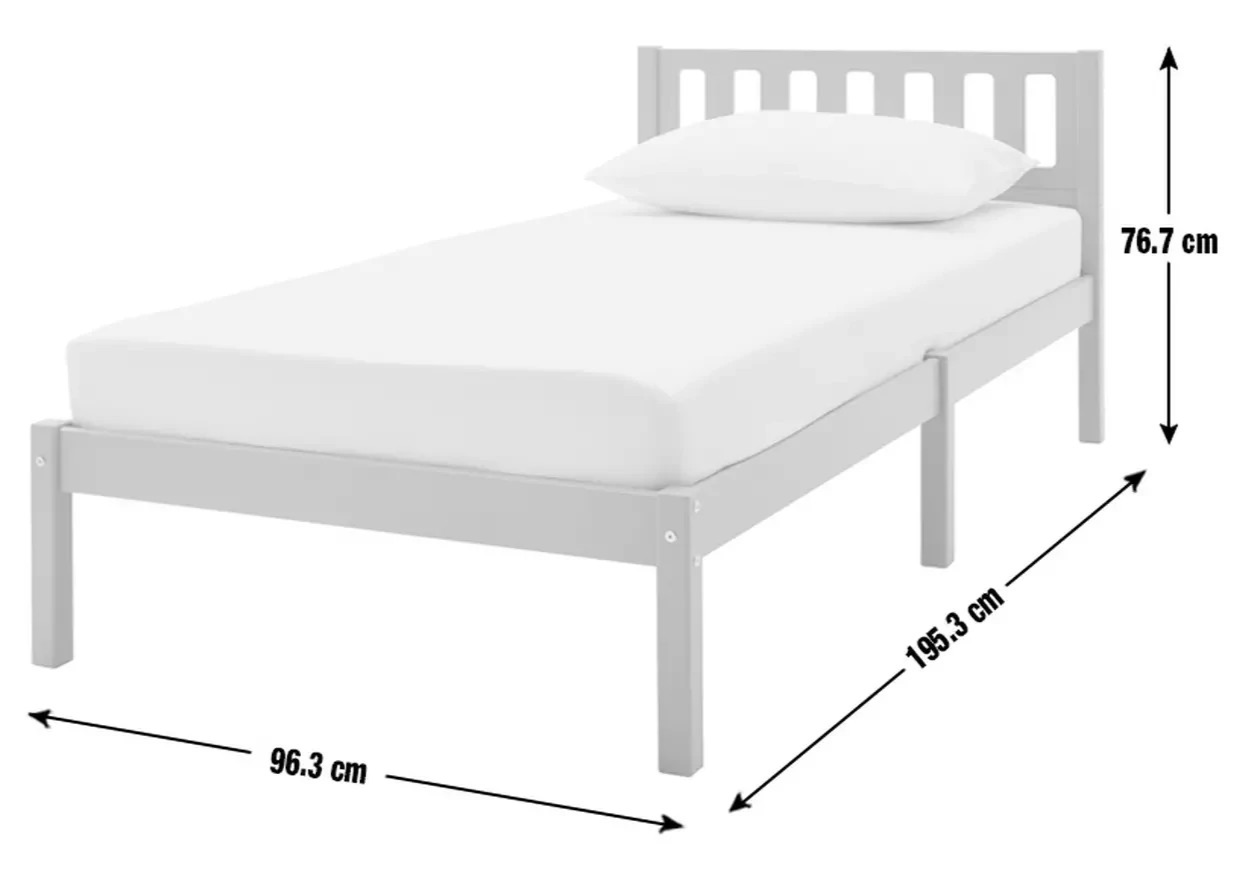 Ronnie Single Bed Frame - Duck Egg Blue (B Grade)