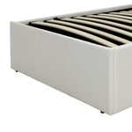 Home Lavendon Single End Lift Ottoman Bed - White | Modern Space-Saving Bed