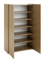 Seville 2 Door Shoe Storage Cabinet - Oak ( B Grade 54818- 54819 )