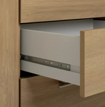 Brisbane 2 Door 3 Drawer Mirror Wardrobe - Oak (B BGRADE-1071)