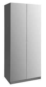 Habitat Munich 2 Door Mirror Wardrobe - Anthracite ( B Grade 33450 - 33437 )
