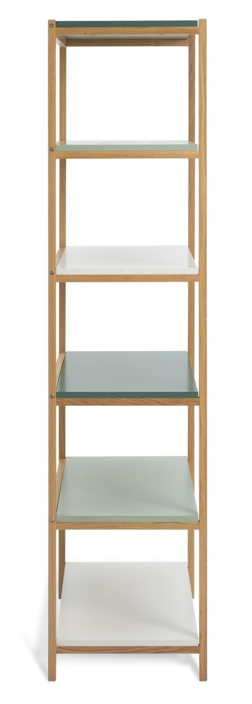 Jive Tall Shelving Unit - Green | Stylish Display Feature