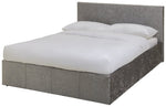 Home Heathdon Kingsize End Lift Ottoman Bed - Silver | Convenient Bed Storage