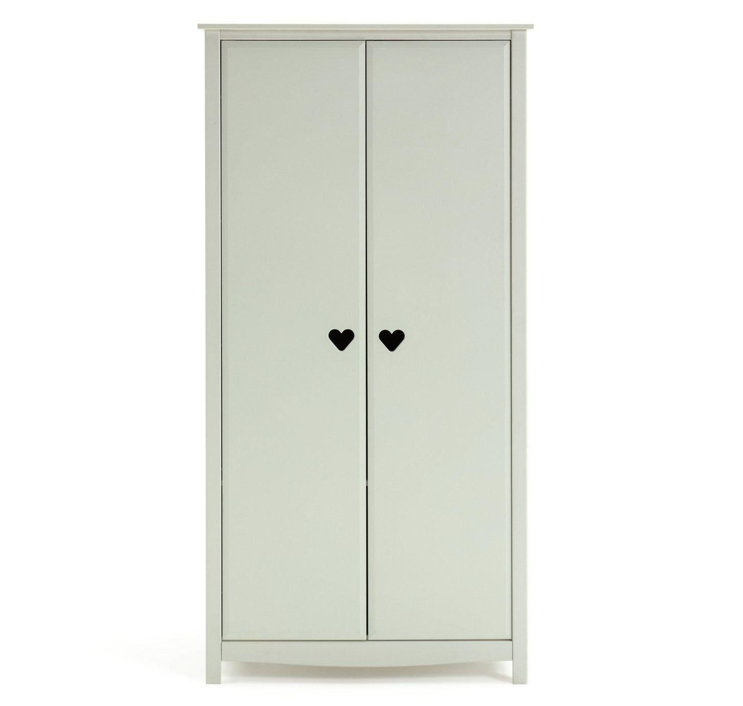 Mia 2 Door Wardrobe - White | Charming Clothing Organization