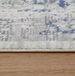 Traditional Natural & Blue Rug | 160x230cm | Traditional Living Room Bedroom Rug