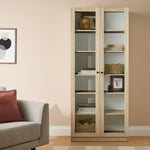 Home Carla 2 Door Display Cabinet - Oak | Modern Home Showcase
