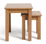 Home Apley Nest of 2 Tables Natural | Modern Living Room Side Table Furniture