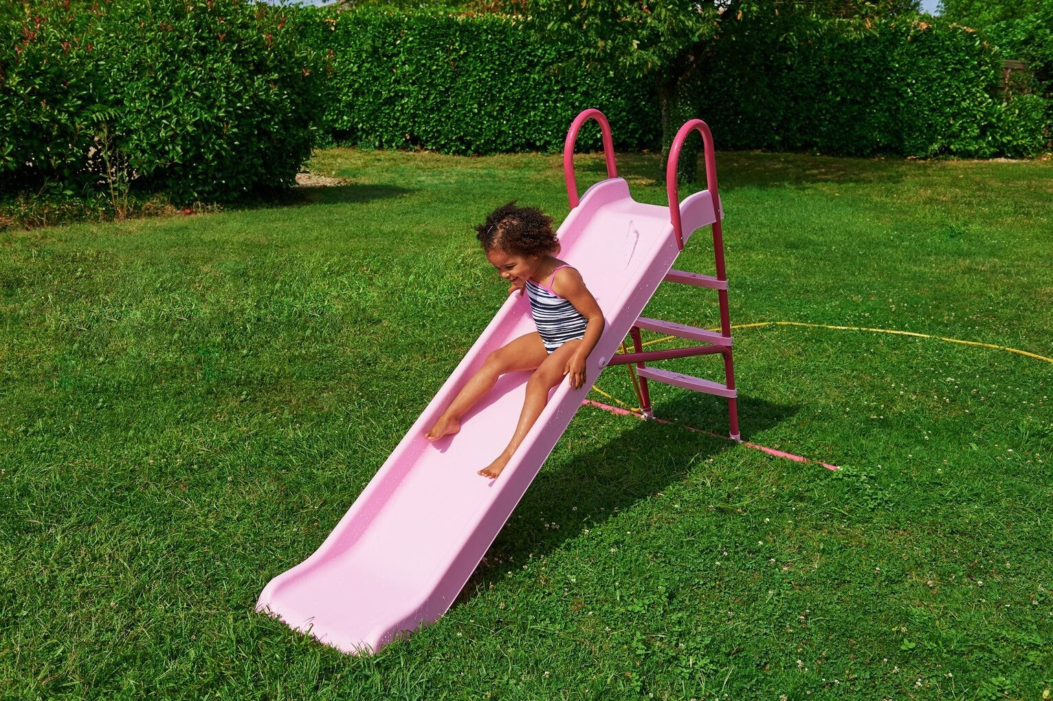 Chad Valley 7ft Kids Garden Slide - Pink