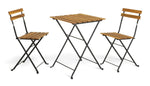 Eve 2 Seater Folding Wooden Garden Bistro Set