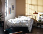 Freja Small Double Metal Bed Frame - Silver