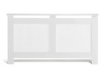 Odell Large Radiator Cover White | Lattice Design MDF Cabinet Home Heating Decor