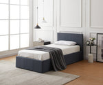 Heathdon Single End Lift Ottoman Bed - Grey