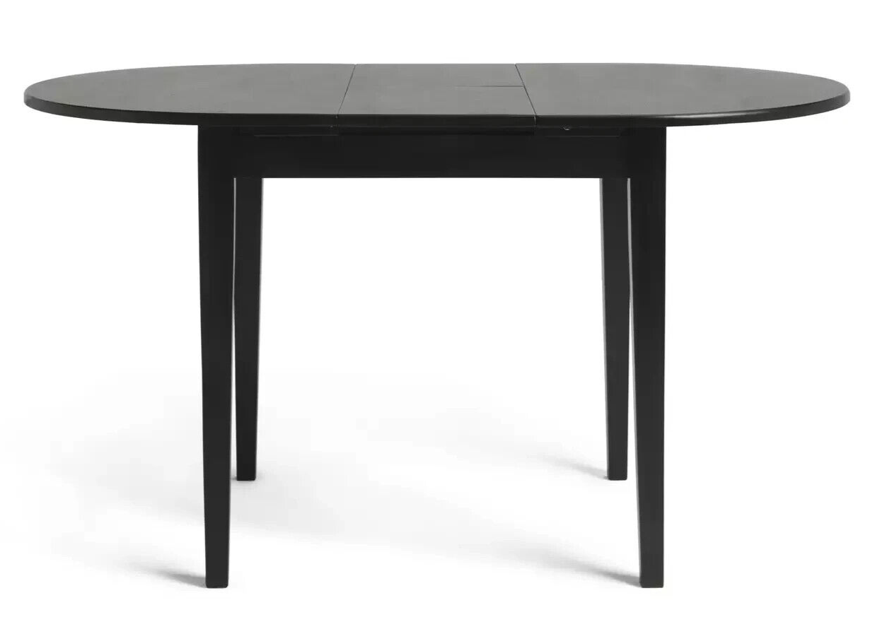 Banbury Extending Solid Wood Dining Table - Black