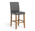 Winslow Faux Leather Bar Stool - Grey