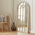 Habitat White Window Full Length Arch Wall Mirror- 140x60cm