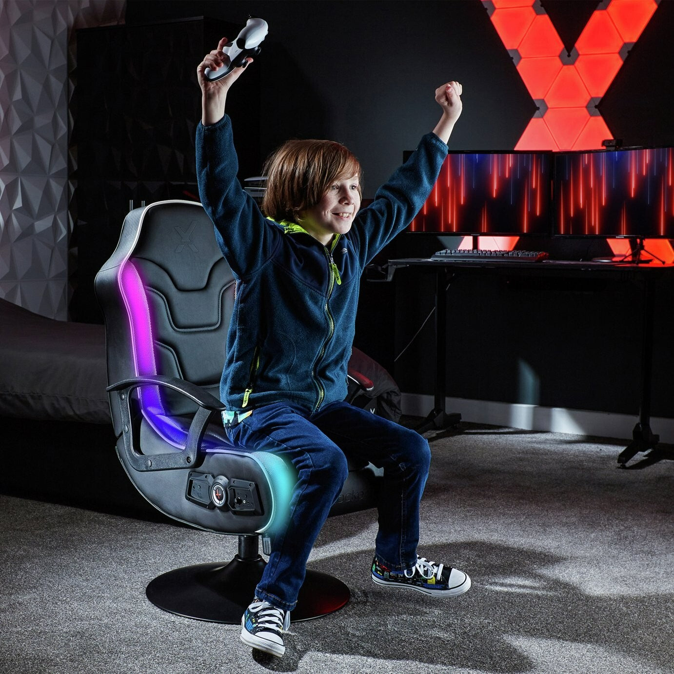 X Rocker Bolero 2.1 Audio Neo Motion LED Junior Gaming Chair