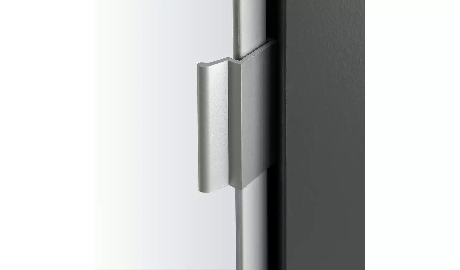 Munich Corner 1 Door Mirror Wardrobe - Anthracite | Organized Clothing Area