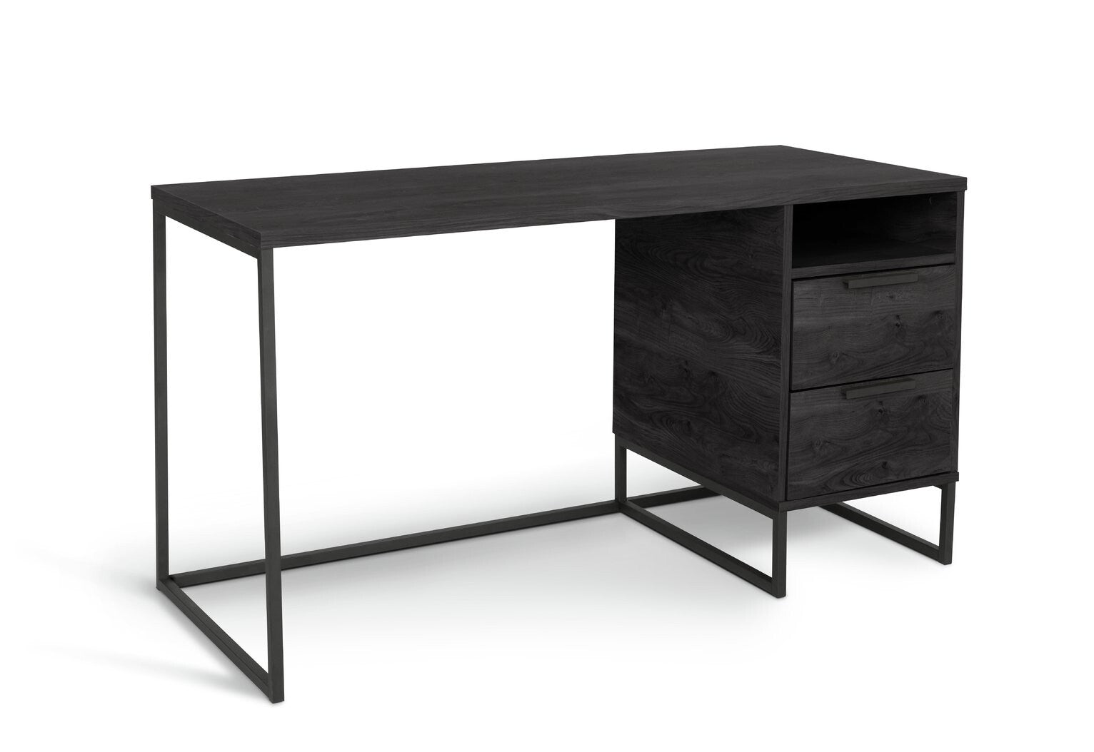Habitat Nomad 2 Drawer Office Desk - Black ( B Grade 37164 )