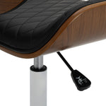 Habitat Sorel Faux Leather Office Chair - Black & Brown | PU leather chair