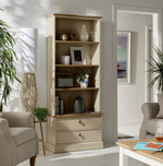 Home Winchester Bookcase Natural | Wooden Storage Shelving Display Unit