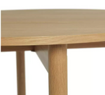 Jessie Wood 4 Seater Folding Table Natural | Compact Folding Dining Table