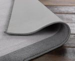 Home Plain Border Grey Cut Pile Rug - 230x160cm