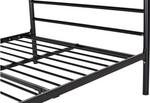 Home Avalon Double Metal Bed Frame - Black | Sturdy Durable 4FT6 Bed Frame