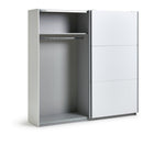Holsted 200cm Sliding Wardrobe - White | Refined Bedroom Atmosphere