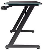Trust GXT709 Luminus RGB Gaming Desk Black | LED Furniture for Entertainment