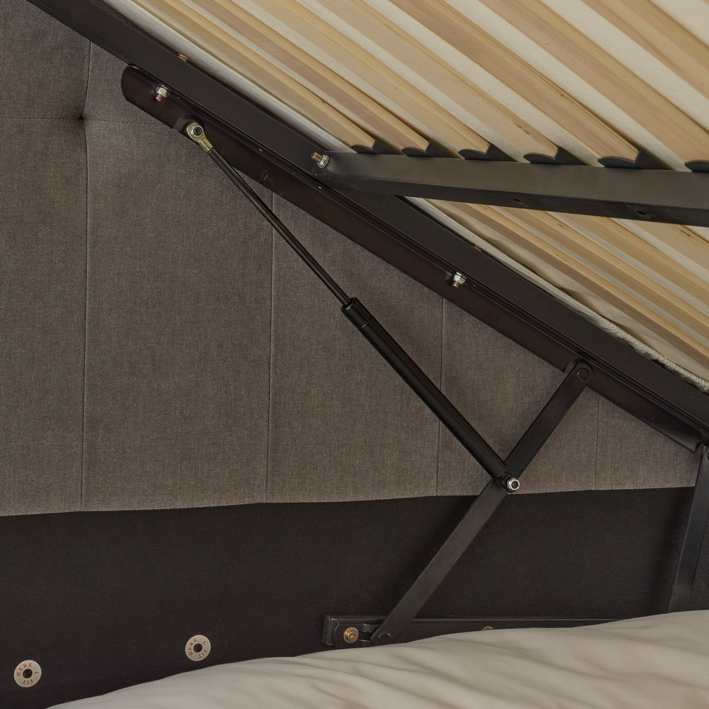 Bentley Kingsize 2.1 Sound TV Ottoman Bed - Grey | Bed with Sound System