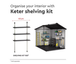 Keter 97cm Shelving Kit