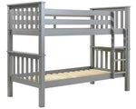 Heavy Duty Detachable Bunk Bed Frame - Grey | Durable bunk bed