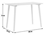 Axel Desk Oak | Modern Home Office Computer Work Study Table Furniture