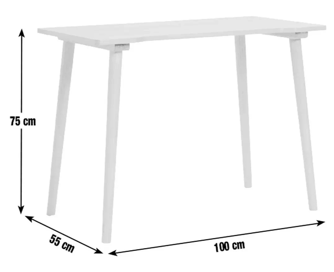 Axel Desk Oak | Modern Home Office Computer Work Study Table Furniture