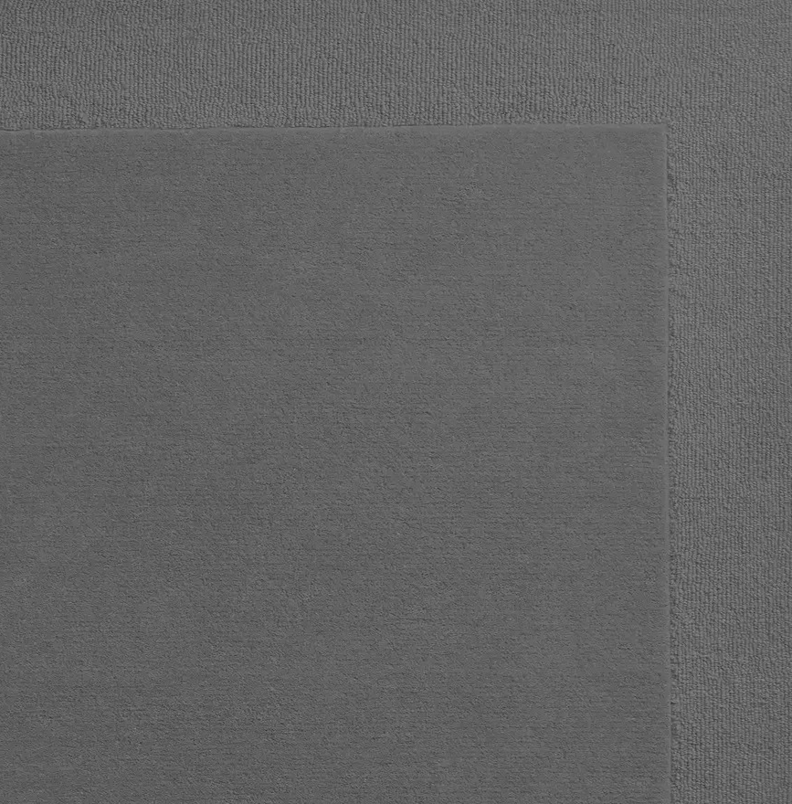 Simple Border Grey Wool Rug 160x230cm Modern Living Room Bedroom Area Rug