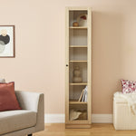 Home Carla 1 Door Display Cabinet - Oak | Style and storage to any room