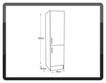 Home Athina 500mm Fitted Kitchen Tall Unit - White