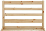 Home Kaycie Single Bed Frame Pine | Sturdy Bedroom Furniture Base with Mattress