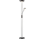Father & Child Uplighter Floor Lamp - Chrome | Living Room Reading Light  Lamp