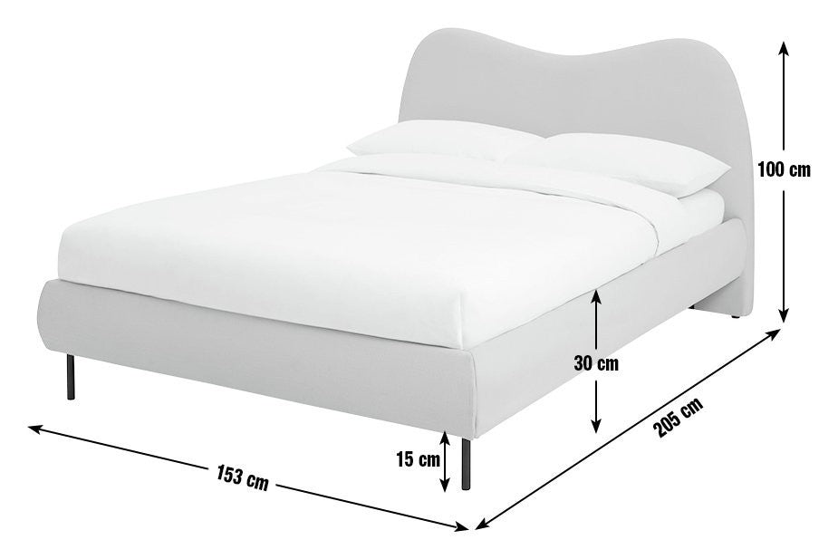 Orton Double Fabric Bed Frame - Natural | Warm Neutral Aesthetic