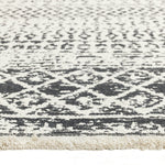 Moroccan Reversible Grey Flatweave Rug - 230x160cm