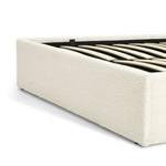 Home Pandora Double End Lift Ottoman Bed - White | Luxury Bedroom Upgrade