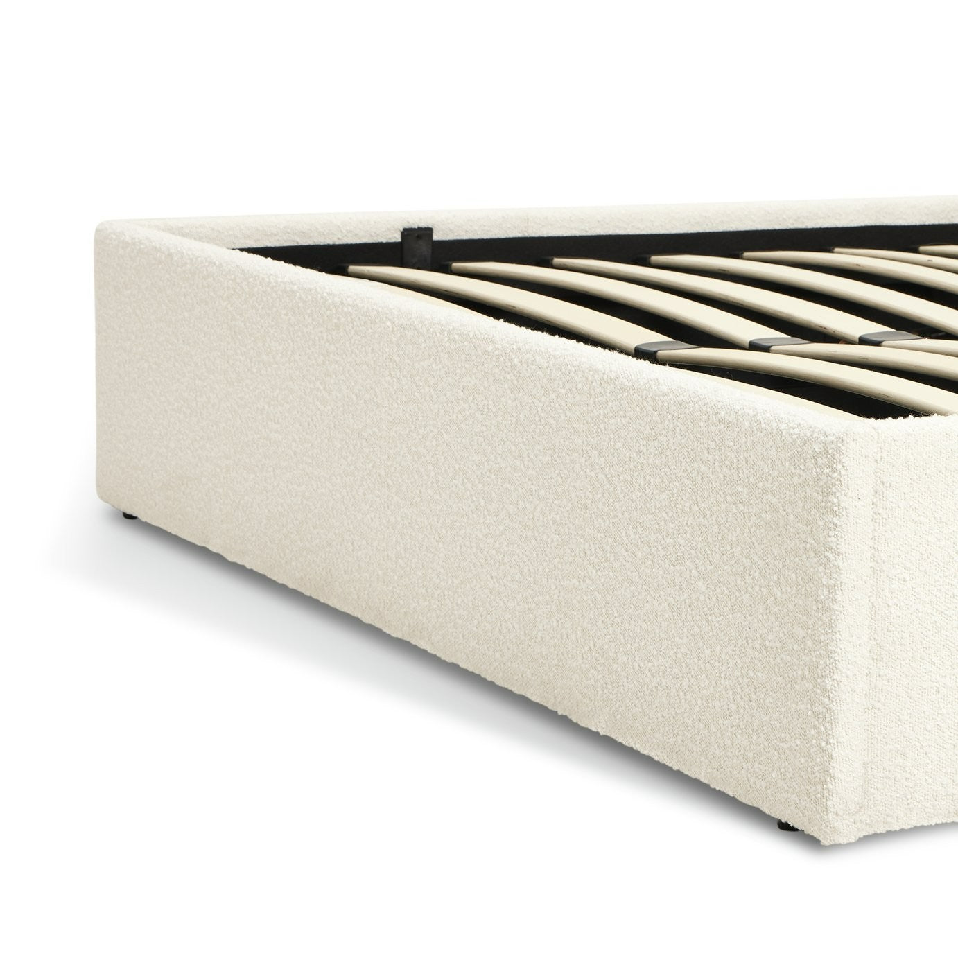 Home Pandora Double End Lift Ottoman Bed - White | Luxury Bedroom Upgrade