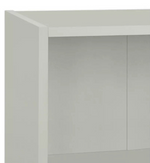 Malibu Short Wood Effect Bookcase - Grey