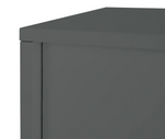 Home Chloe 2 Door Shoe Storage Cabinet - Grey | Grey Hallway Shoe Cupboard Unit