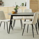 Home Cobin 4 Seater Dining Table - Slate Grey | Space Efficient Dinning Design
