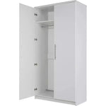 Normandy 2 Door Wardrobe - White ( B Grade 32637 )