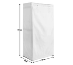 Covered Single Wardrobe - Cream