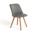 Habitat Quattro Grey Dining Table & 4 Grey Chairs (B Grade 53566 - 53570 )