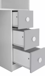 Jackson High Sleeper Bed Frame - White and Grey (B GRADE)